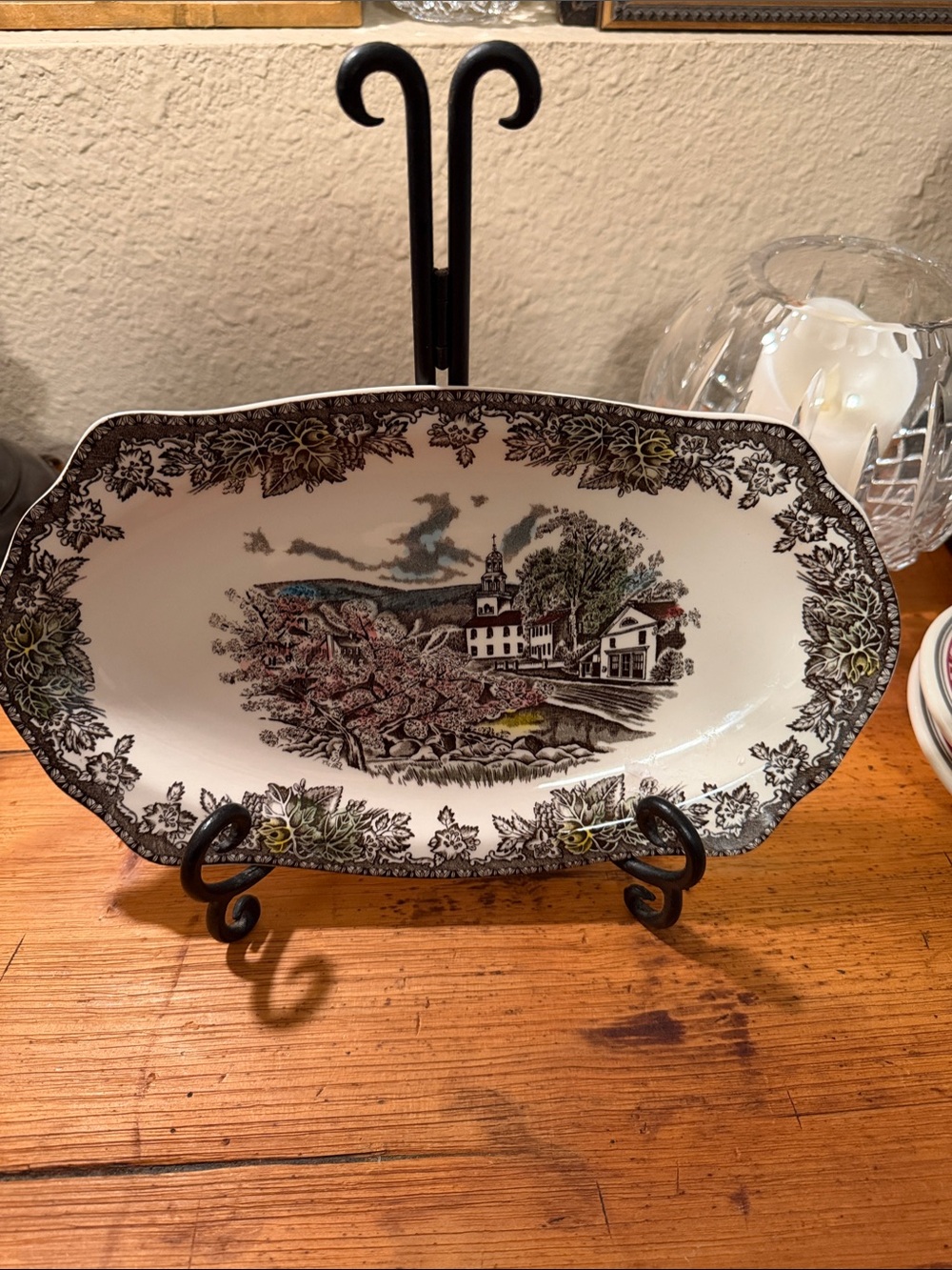 Johnson Brothers The Friendly Village Scenic Ceramic Serving Platter